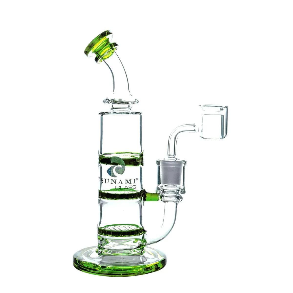 Double Honeycomb Turbine Dab Rig 8" (Tsunami Glass)