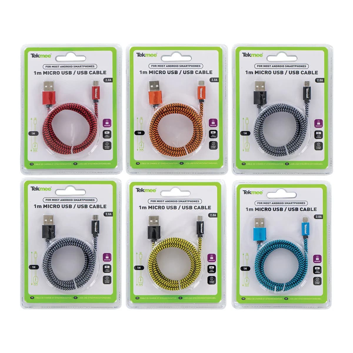 USB-kabel (Micro & C) 1 m