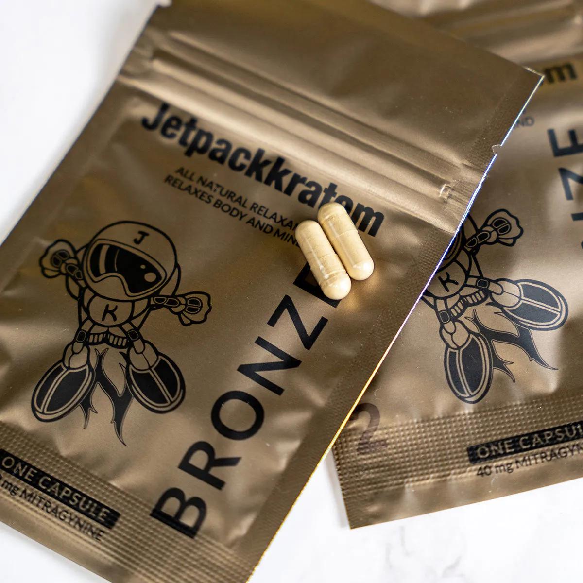 Jetpackkratom BRONZE 40mg ekstrakt - kapsler