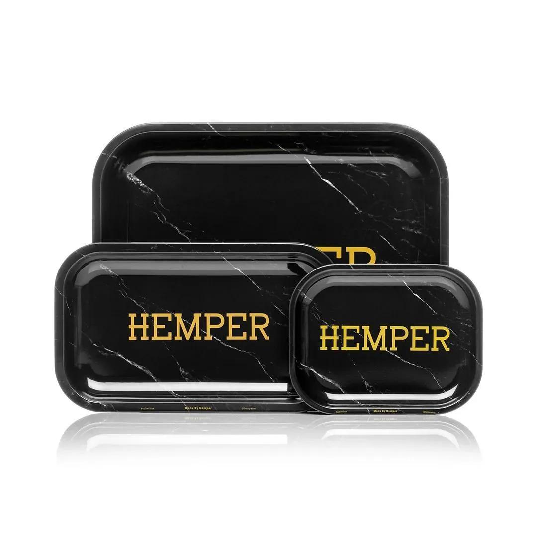 Hemper Luxe sort marmor rullebakke