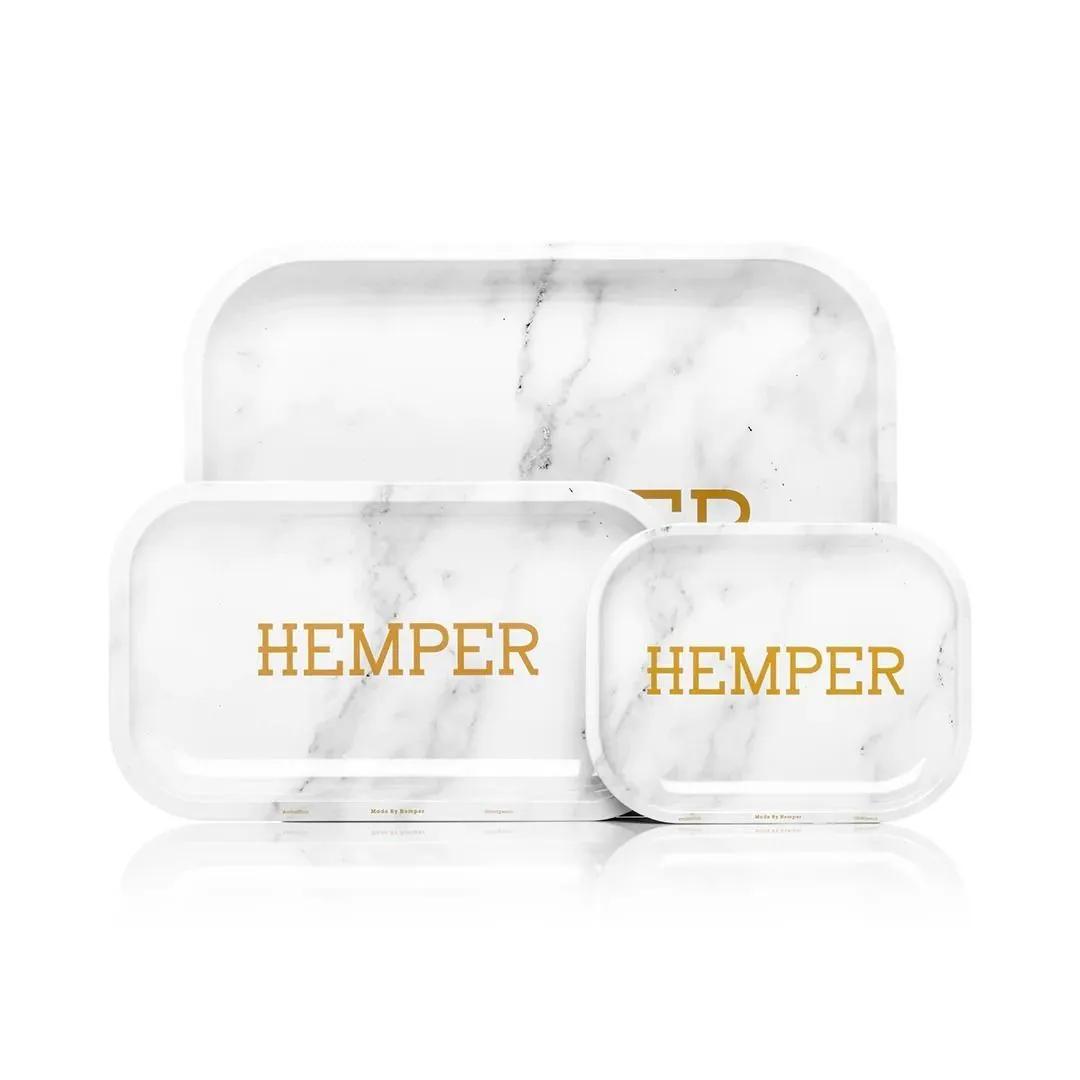 Hemper Luxe Hvid Marmor Rullebakke