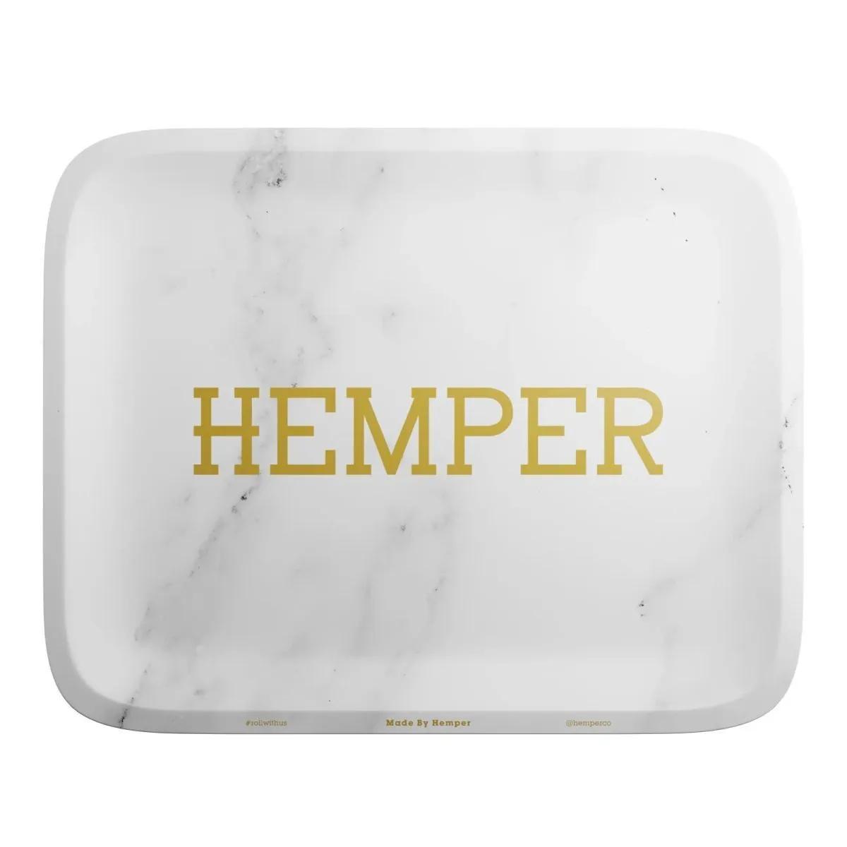 Hemper Luxe Hvid Marmor Rullebakke