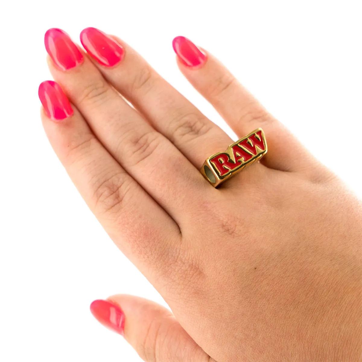 RAW Smoking Ring - joint-ring i guldfinish