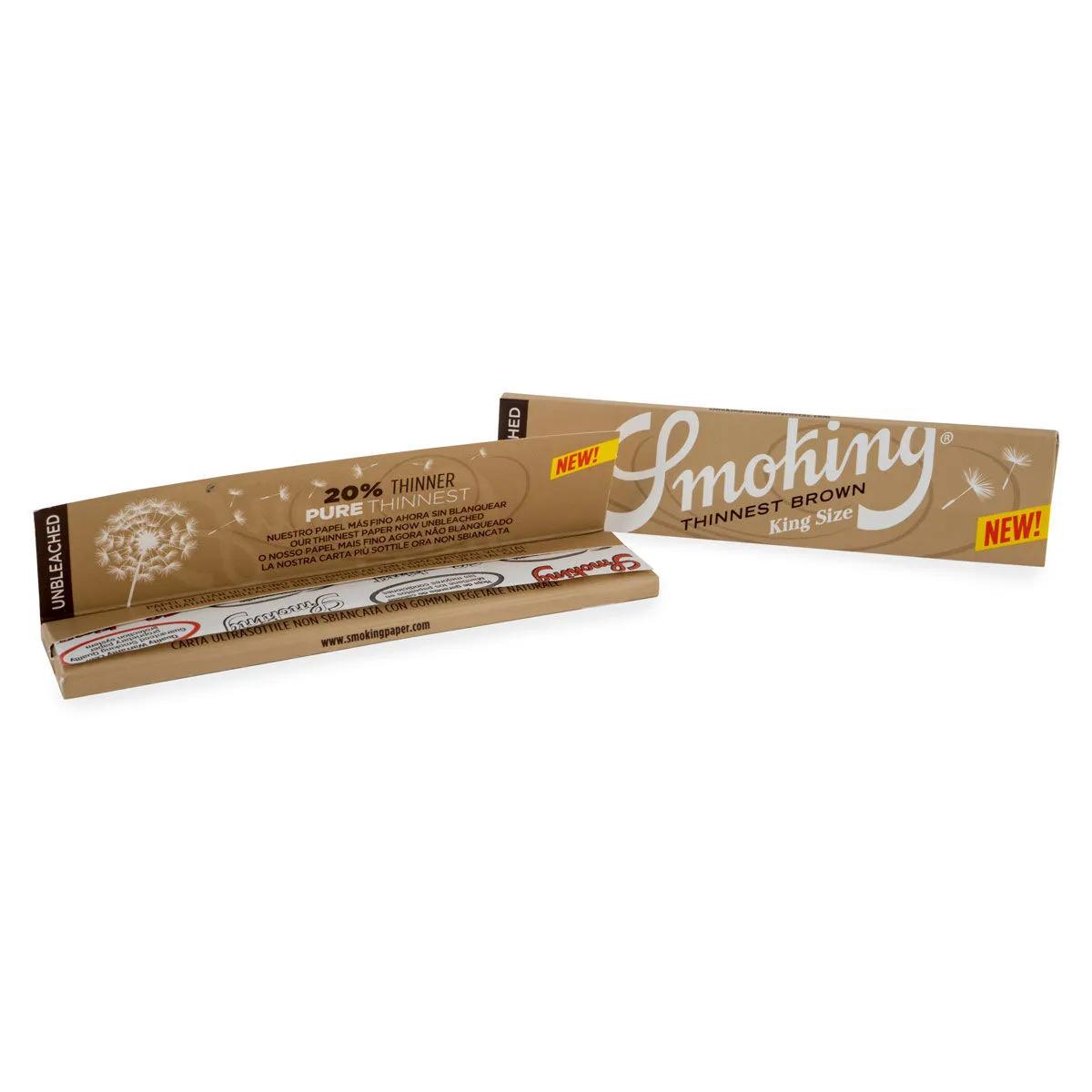 Smoking Thinnest Brown King Size Rullepapir