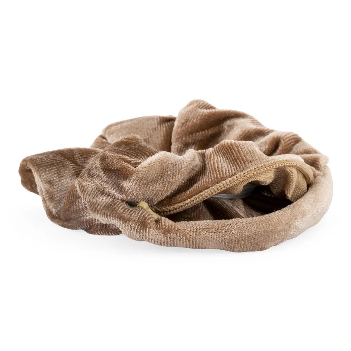 Stash Scrunchie med skjult lynlås