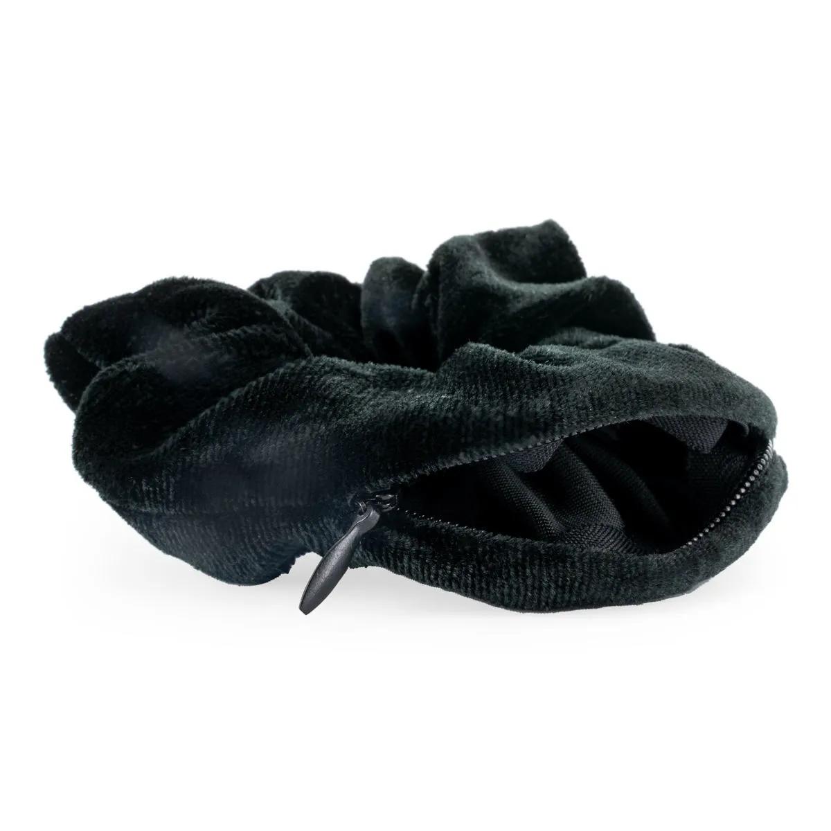 Stash Scrunchie med skjult lynlås