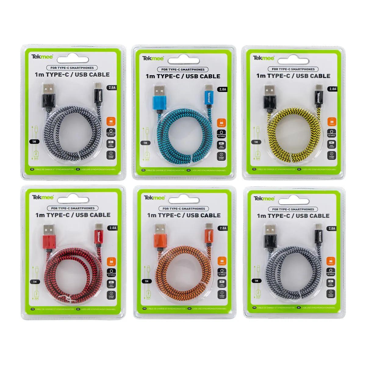 USB-kabel (Micro & C) 1 m