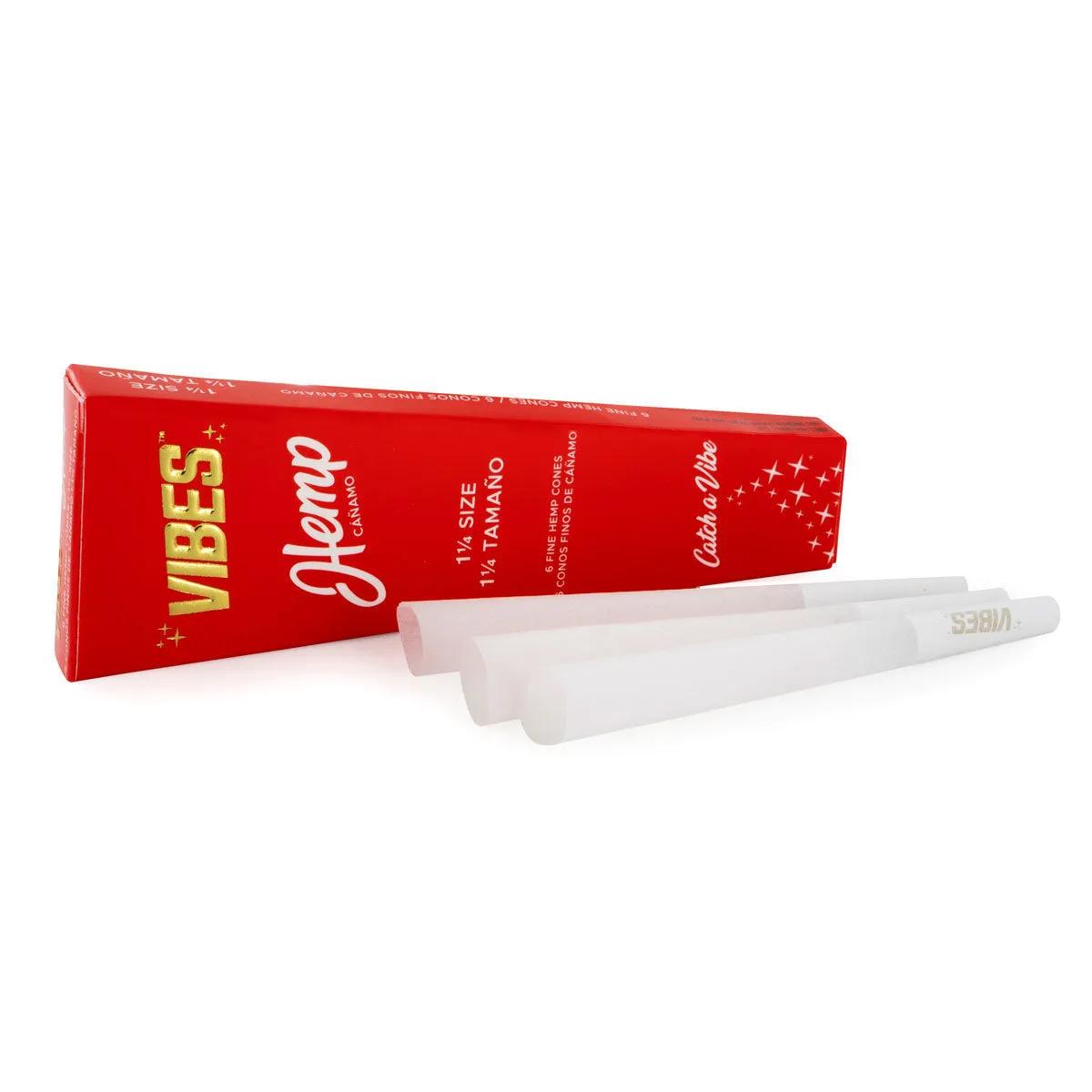 Vibes Hemp Cones 1¼ færdigrullede hampekegler