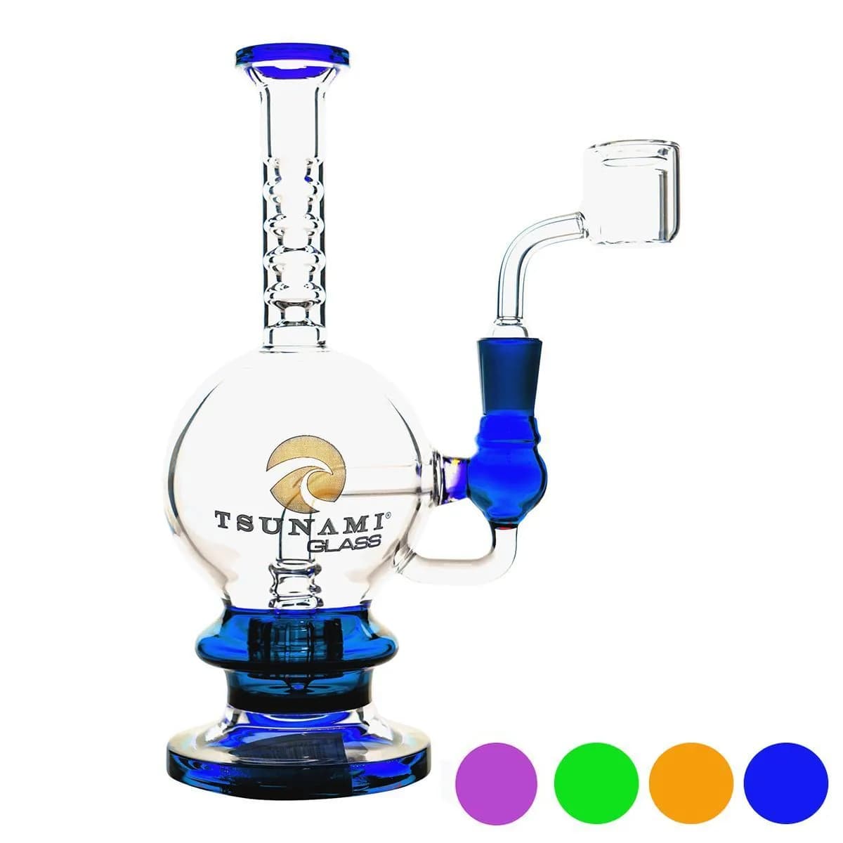 Dab Rig Shower Head 8" (Tsunami Glass)
