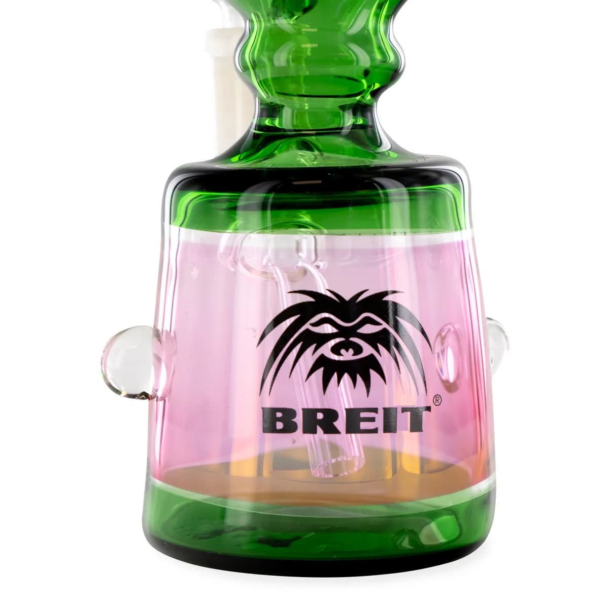 Breit Mini Glas Bong med Push Bowl