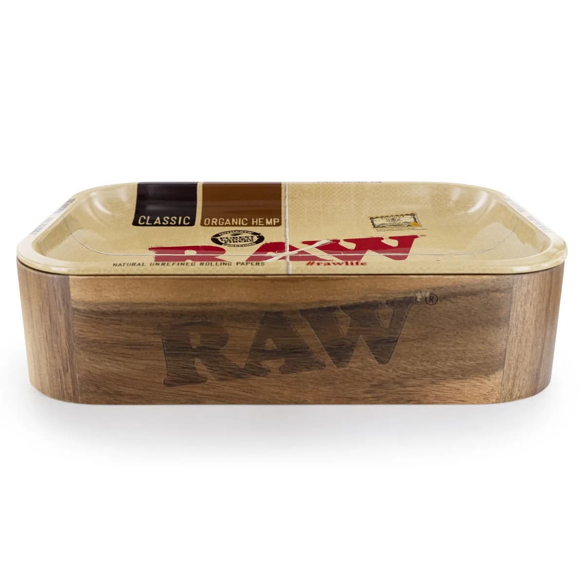 RAW Opbevaringsboks i træ med bakkelåg