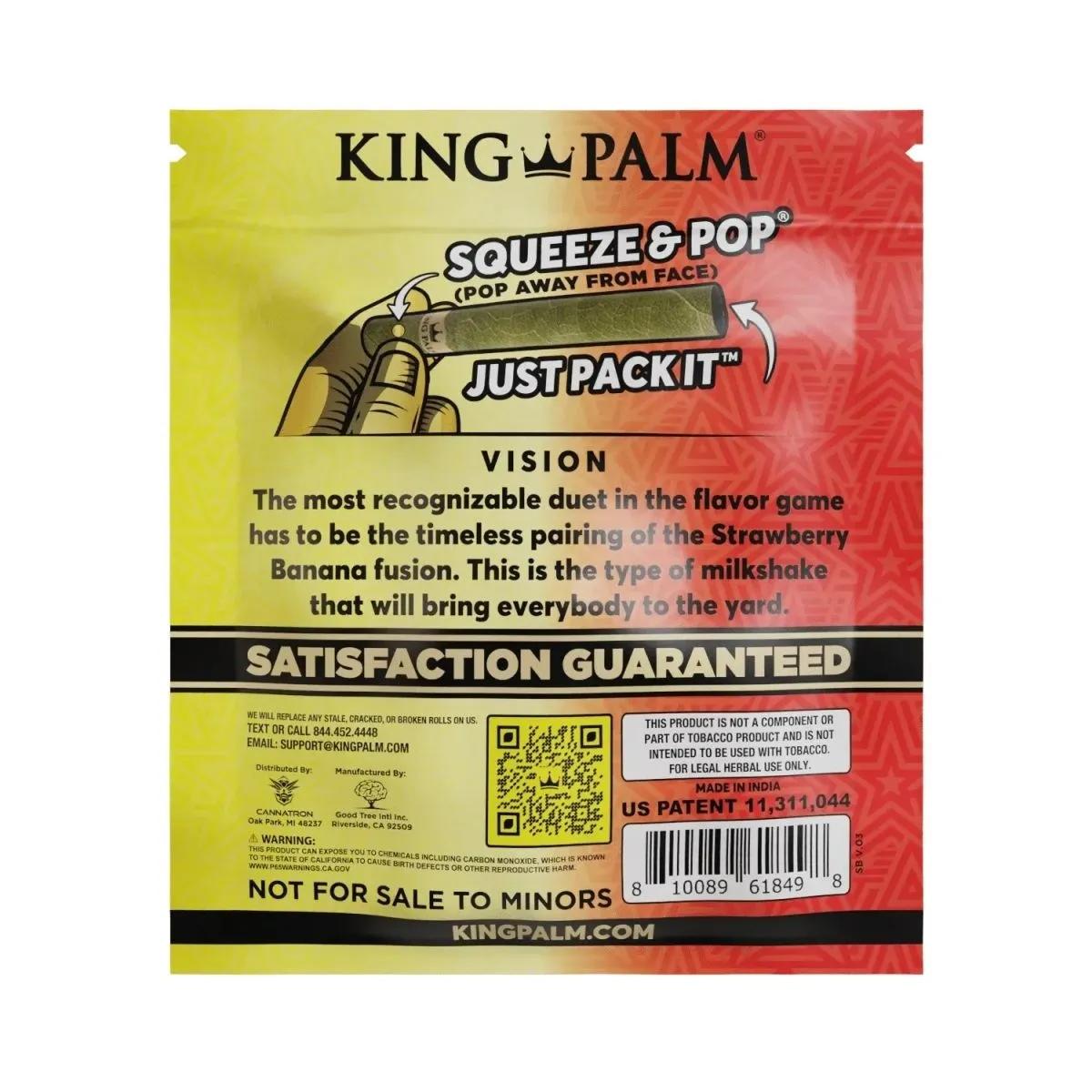 King Palm Fusion Flavour Leaf 25-pak palmebladswraps