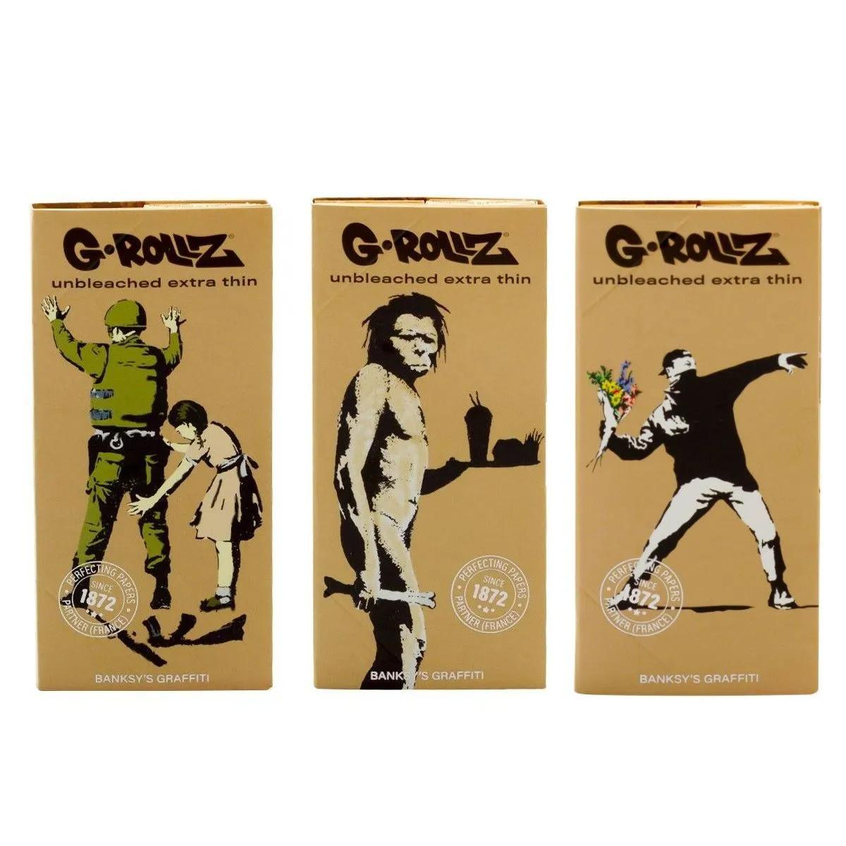 G-Rollz Ubleget Rullepapir + Tips & Bakke