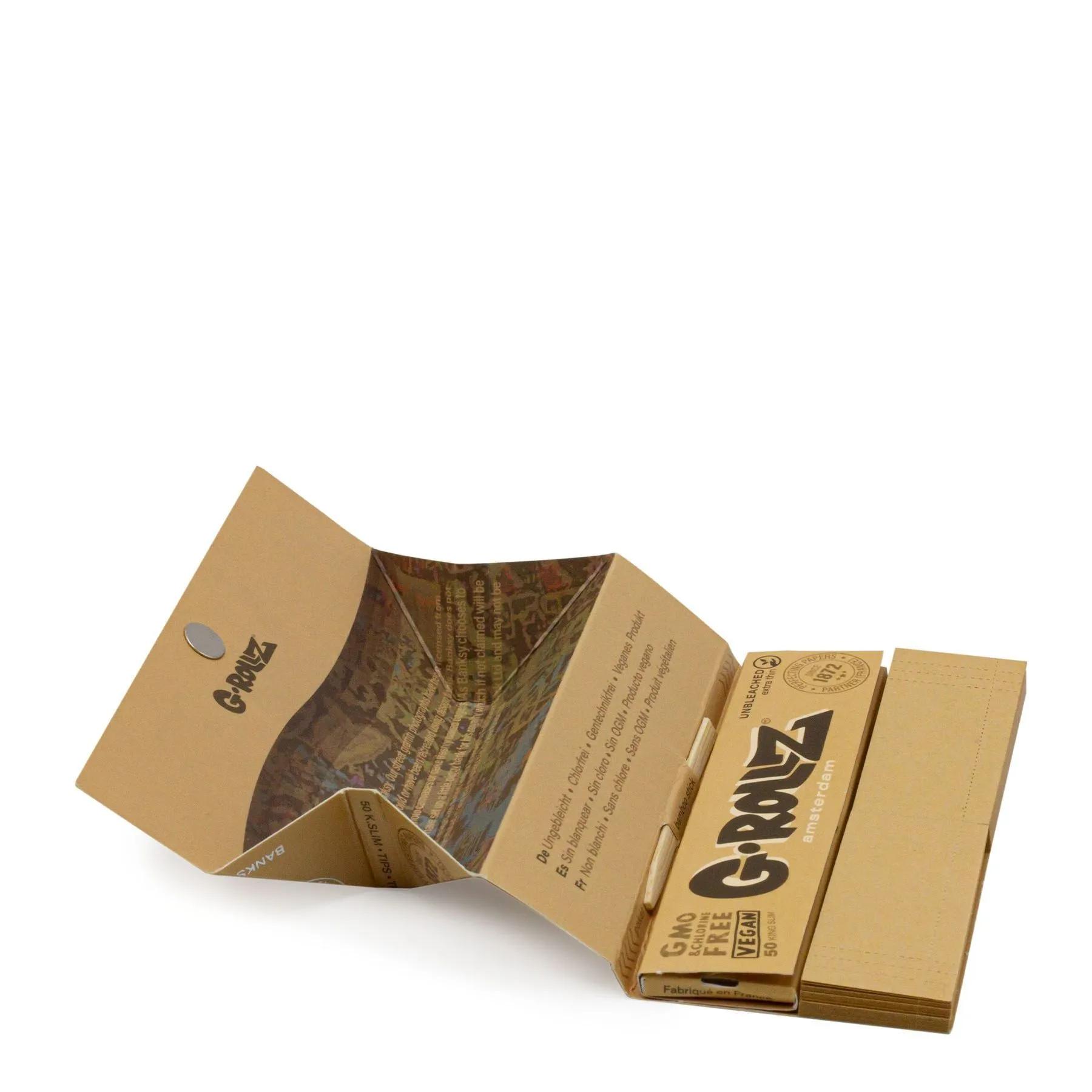 G-Rollz Ubleget Rullepapir + Tips & Bakke