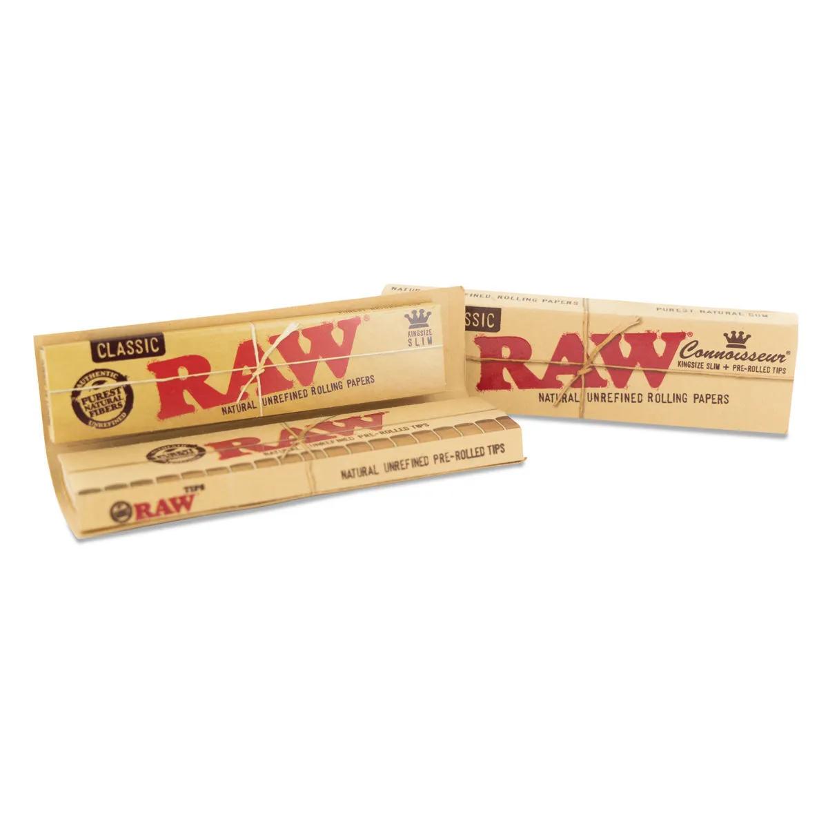 RAW Connoisseur Rullepapir King Size + Færdigrullede Tips