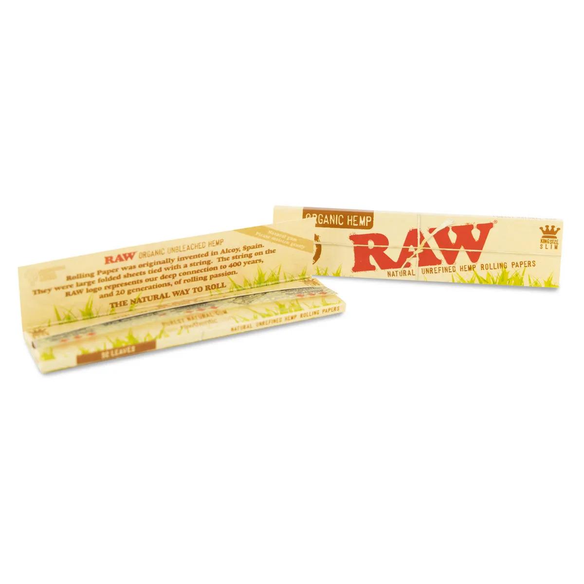 RAW Hemp rullepapir King Size Slim