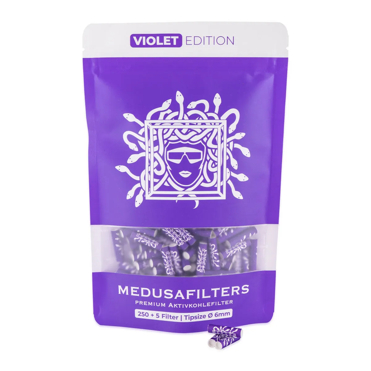 Aktivt kul-tips violet (Medusafilters) — billede 3