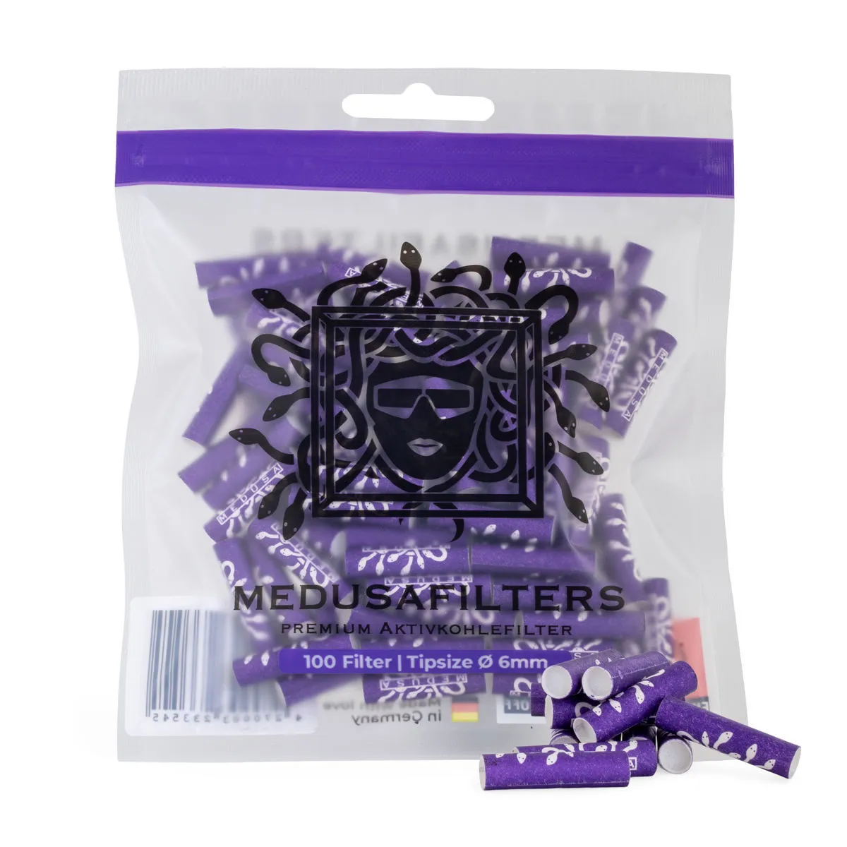 Aktivt kul-tips violet (Medusafilters) — billede 4
